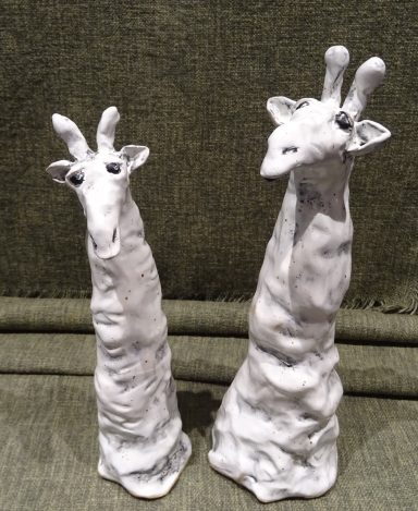Giraff par i keramik